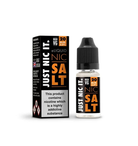 JUST NIC IT - 18mg Nicotine Shots/ 18mg 50/50 Nicotine shot / 20mg Salt Nicotine shot