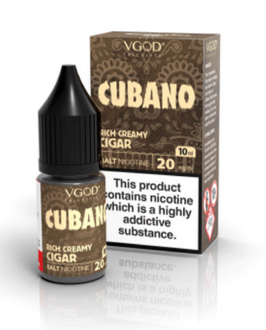 CUBANO NIC SALT BY VGOD 20mg/ml 10ml